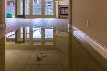 water in home caused by flood
