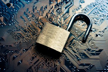 Security lock on data board