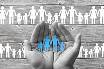 hands holding Family-Cutout