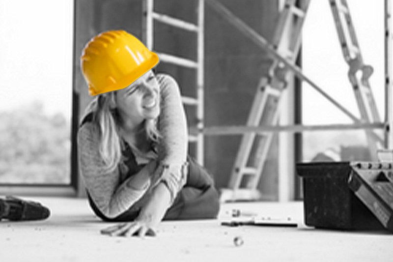 Injured worker on ground